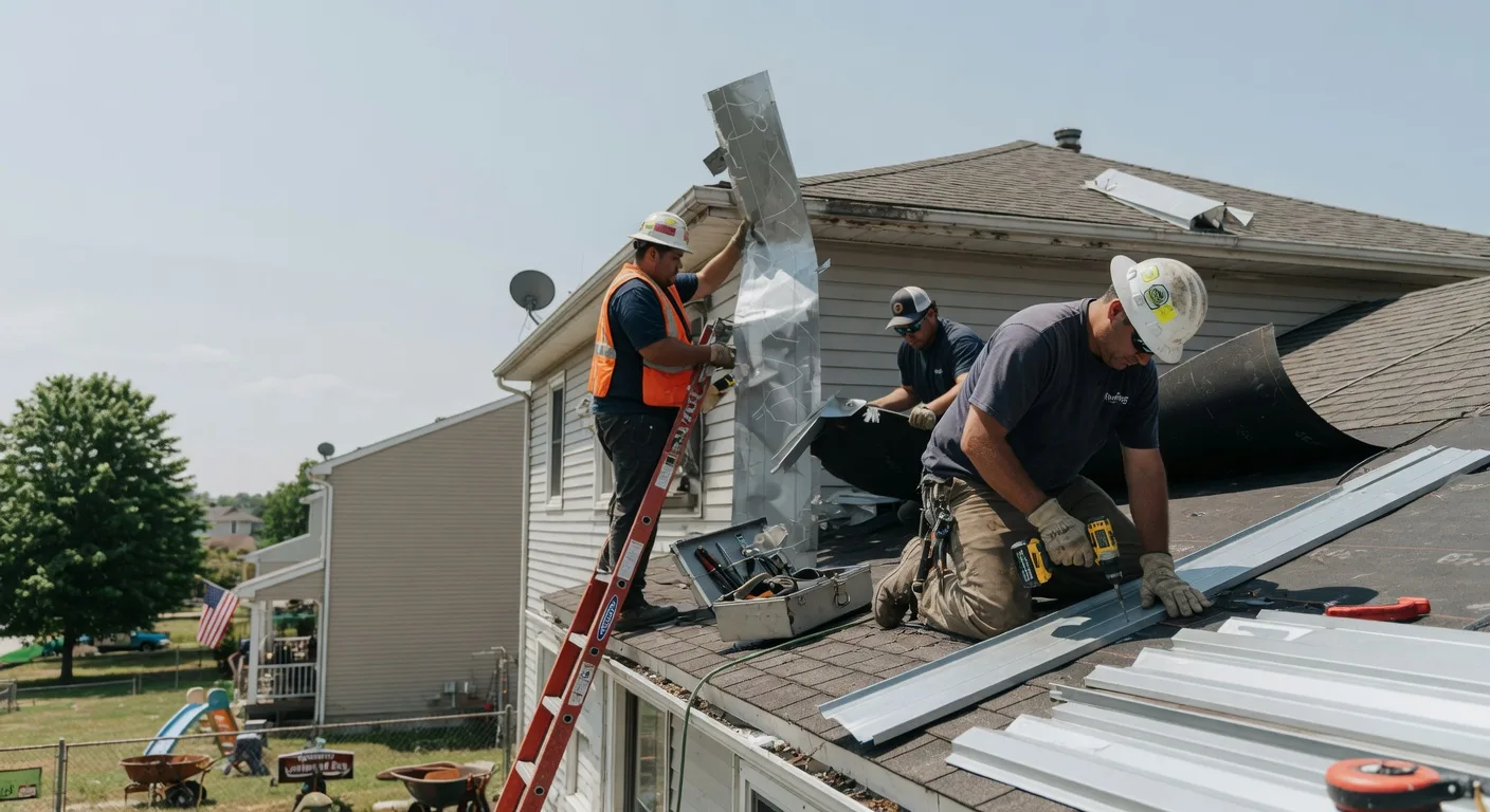 Storm Damage Metal Roof Repair in Hordville, NE